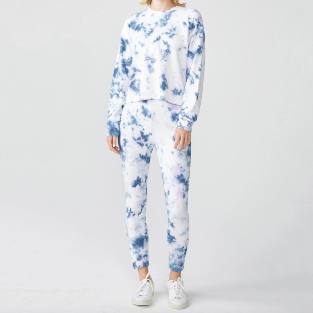 MONROW CRYSTAL TIE DYE ACTIVE LEGGING NWT- S